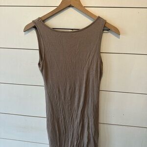 Pinkblush Ribbed Knit Top in Taupe